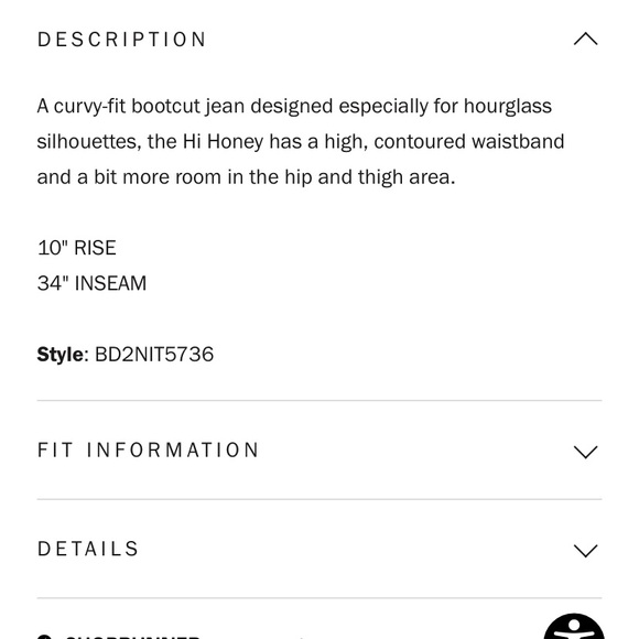 JOE’s THE HI (RISE) HONEY HIGH RISE CURVY BOOTCUT Black Jean Sz 28 - Picture 3 of 7